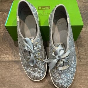 Keds Women’s Sparkly Sneakers - Silver